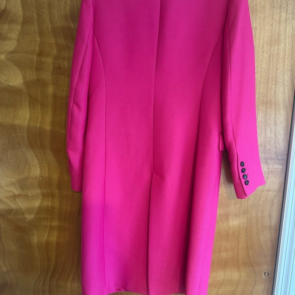 Stunning Bright Fuschia Zara Long Blazer - Picture 6 of 9